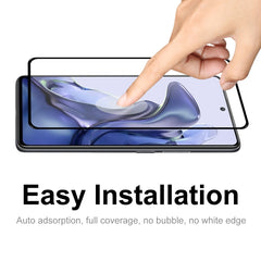 For Xiaomi Mi 11T / 11T Pro ENKAY Hat-Prince Full Glue 0.26mm 9H 2.5D Tempered Glass Screen Protector Full Coverage Film