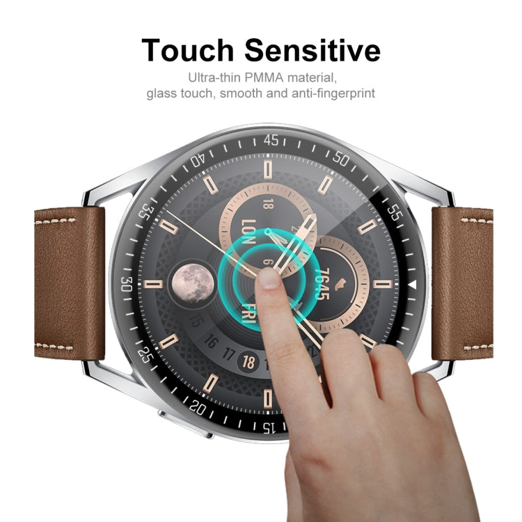 For Huawei Watch GT 3 46mm ENKAY Hat-Prince Full Coverage 3D Curved Soft PC Edge + PMMA HD Screen Protector Film, 1 PC, 2 PCS, 5 PCS, 10 PCS For Huawei Watch GT 3 46mm ENKAY Hat-Prince Full Coverage 3D Curved Soft PC Edge + PMMA HD Screen Protector Film, 1 PC, 2 PCS, 5 PCS, 10 PCS