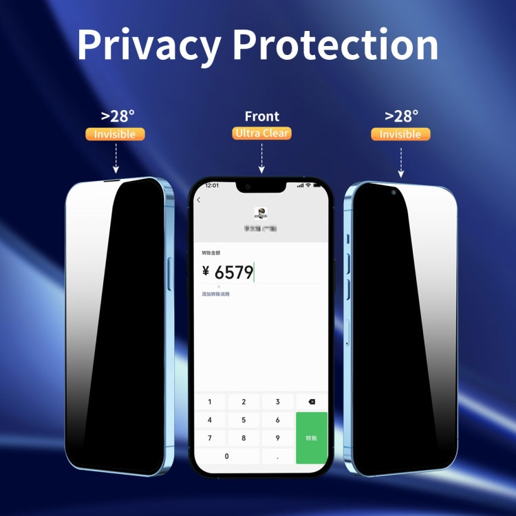 ENKAY Quick Stick Anti-peeping Tempered Glass Film, For iPhone 13 mini, For iPhone 13 / 13 Pro, For iPhone 13 Pro Max ENKAY Quick Stick Anti-peeping Tempered Glass Film, For iPhone 13 mini, For iPhone 13 / 13 Pro, For iPhone 13 Pro Max