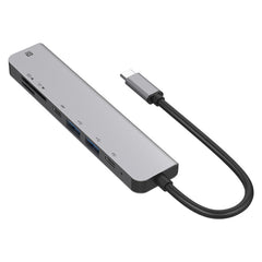 UC902 7-in-1 Multi-function HDMI+SD/TF+USB x 2+Type-C+PD to USB-C / Type-C Aluminum Alloy HUB
