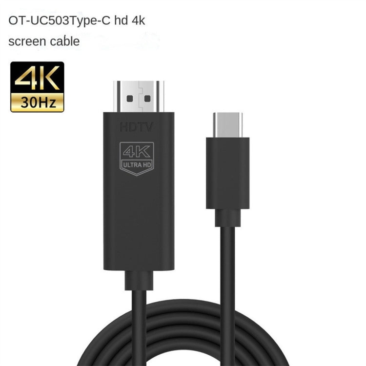 OT-UC503 4 KUSB Type C Male to HDMI Male Screen Cable OT-UC503 4 KUSB Type C Male to HDMI Male Screen Cable