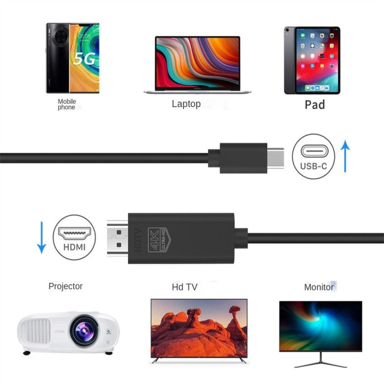 OT-UC503 4 KUSB Type C Male to HDMI Male Screen Cable OT-UC503 4 KUSB Type C Male to HDMI Male Screen Cable