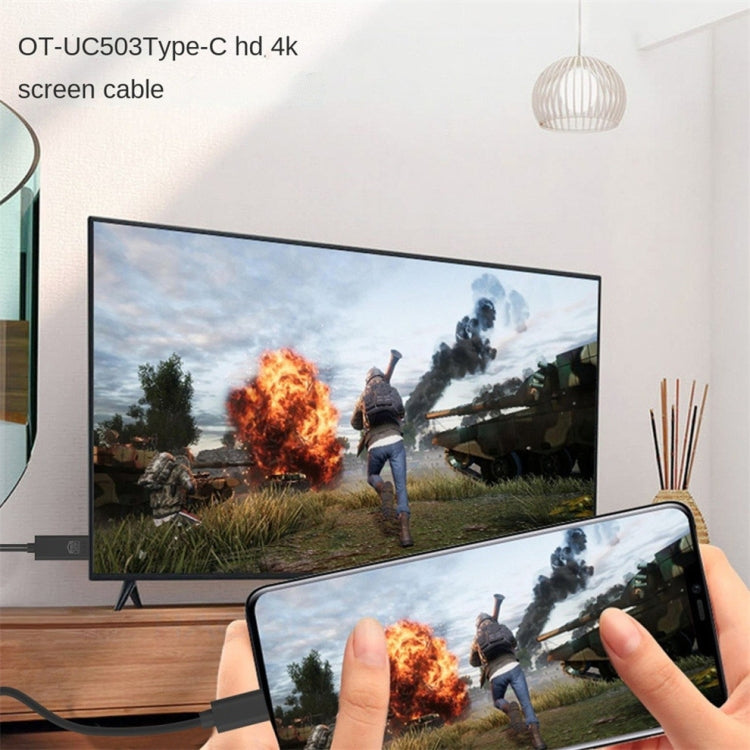OT-UC503 4 KUSB Type C Male to HDMI Male Screen Cable OT-UC503 4 KUSB Type C Male to HDMI Male Screen Cable