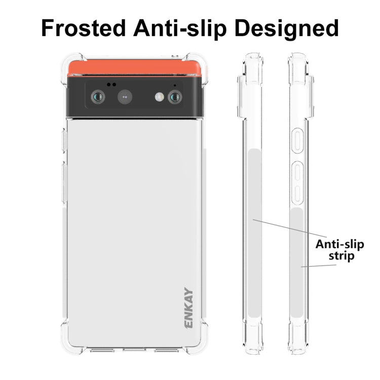 ENKAY Transparent TPU Shockproof Case, For Google Pixel 6, For Google Pixel 6 Pro ENKAY Transparent TPU Shockproof Case, For Google Pixel 6, For Google Pixel 6 Pro