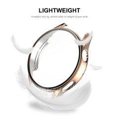 ENKAY Full Coverage PC Frame + Tempered Glass Protector Composite Case