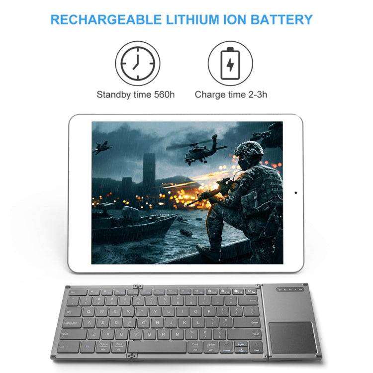 B066S Multi-function Ultra-thin Mini Wireless Three Fold Bluetooth Keyboard, B066S B066S Multi-function Ultra-thin Mini Wireless Three Fold Bluetooth Keyboard, B066S