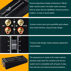 Preamplificador pasivo Fuente Caja de altavoz RCA Sin controlador de ajuste de volumen de potencia, preamplificador pasivo