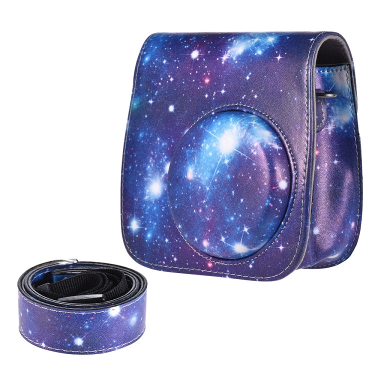 Full Body Camera PU Leather Case Bag with Strap for FUJIFILM instax mini 9 / mini 8+ / mini 8