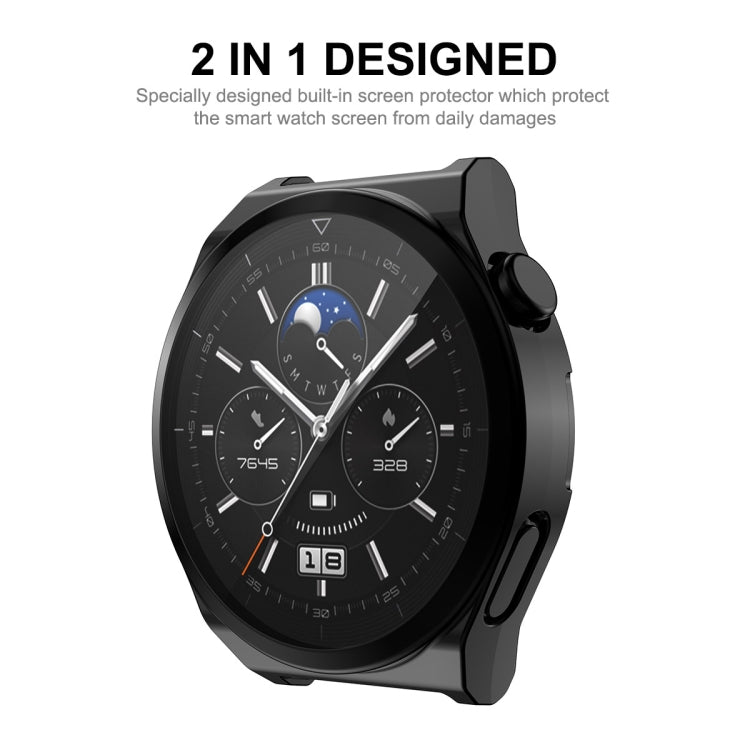 ENKAY Full Coverage Electroplated Soft TPU Case with Screen Protection, For Huawei Watch GT 3 Pro 43mm, For Huawei Watch GT 3 Pro 46mm ENKAY Full Coverage Electroplated Soft TPU Case with Screen Protection, For Huawei Watch GT 3 Pro 43mm, For Huawei Watch GT 3 Pro 46mm