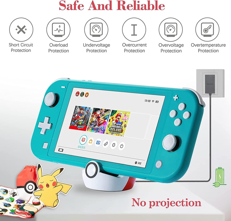 For Nintendo Switch and Switch Lite NS Nintendo Game Console Mini Portable Charging Dock Stand For Nintendo Switch and Switch Lite NS Nintendo Game Console Mini Portable Charging Dock Stand
