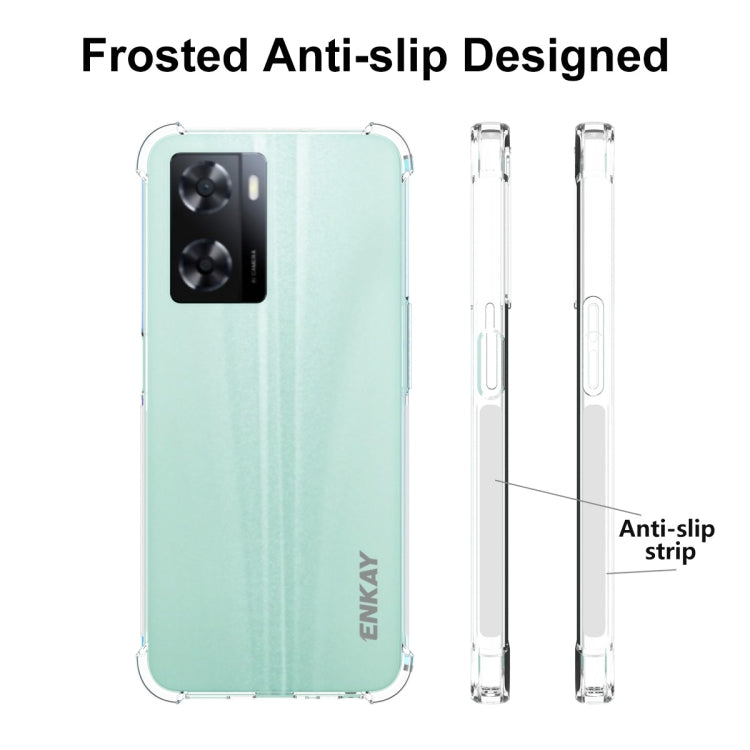 ENKAY Transparent TPU Shockproof Phone Case, For OPPO A57 4G Global, For Realme C30 4G ENKAY Transparent TPU Shockproof Phone Case, For OPPO A57 4G Global, For Realme C30 4G