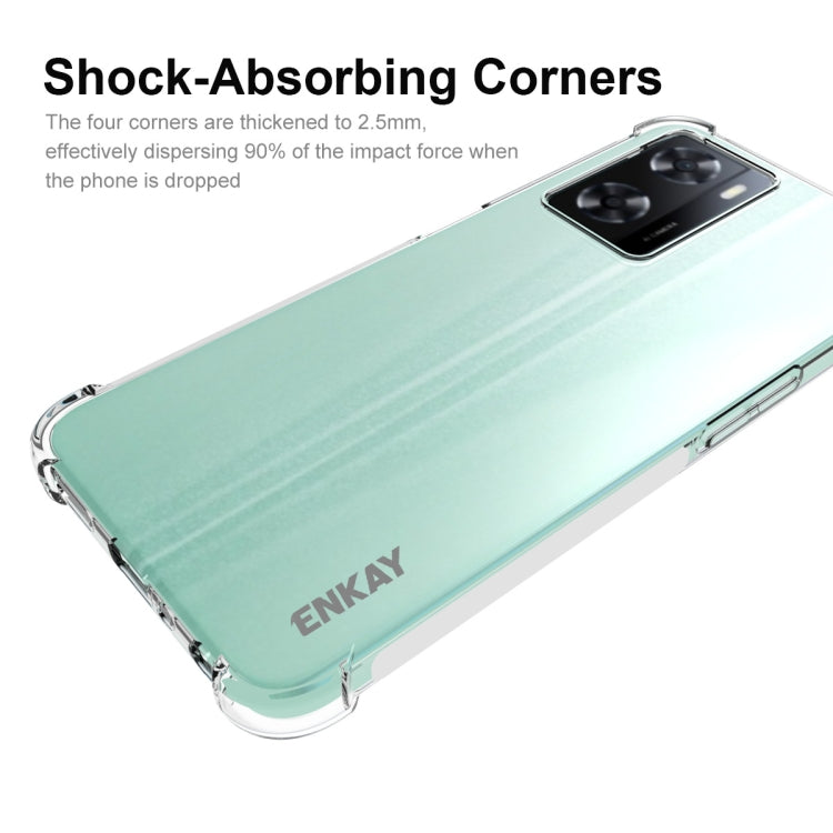 ENKAY Transparent TPU Shockproof Phone Case, For OPPO A57 4G Global, For Realme C30 4G ENKAY Transparent TPU Shockproof Phone Case, For OPPO A57 4G Global, For Realme C30 4G