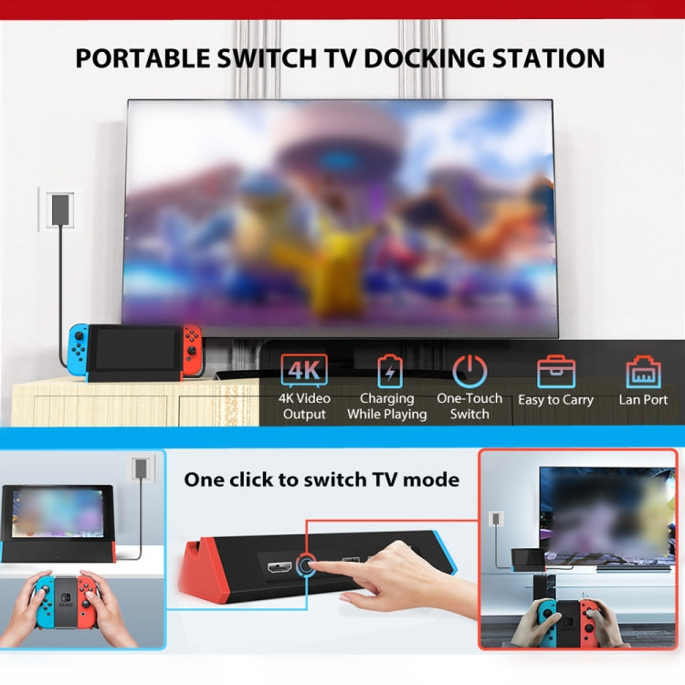 1000Mbs LAN Port 4K HDMI Adapter For Nintendo Switch/Switch OLED (LAN Model) 1000Mbs LAN Port 4K HDMI Adapter For Nintendo Switch/Switch OLED (LAN Model)