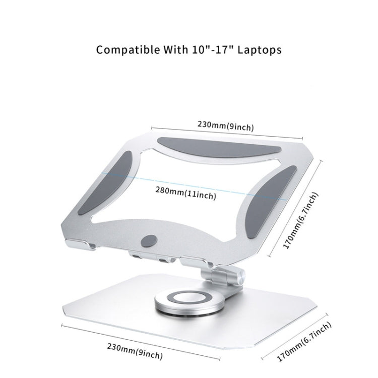 BONERUY L02 Laptop Stand 360 Degrees Rotating Dissipation Heat Aluminum Alloly Holder, L02 BONERUY L02 Laptop Stand 360 Degrees Rotating Dissipation Heat Aluminum Alloly Holder, L02