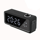 AEC K5 Mirror Alarm Clock Bluetooth Speakers with LED Light Support TF / FM