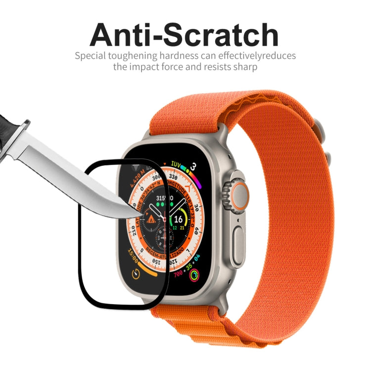 For Apple Watch Ultra 1 / 2 / 3 49mm ENKAY 9H Full Cover Tempered Glass Watch Film For Apple Watch Ultra 1 / 2 / 3 49mm ENKAY 9H Full Cover Tempered Glass Watch Film