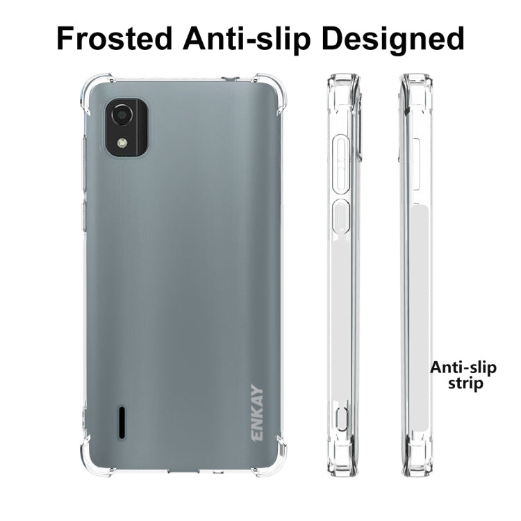 For Nokia C2 2nd Edition ENKAY Clear TPU Shockproof Phone Case, For Nokia C2 2nd Edition For Nokia C2 2nd Edition ENKAY Clear TPU Shockproof Phone Case, For Nokia C2 2nd Edition