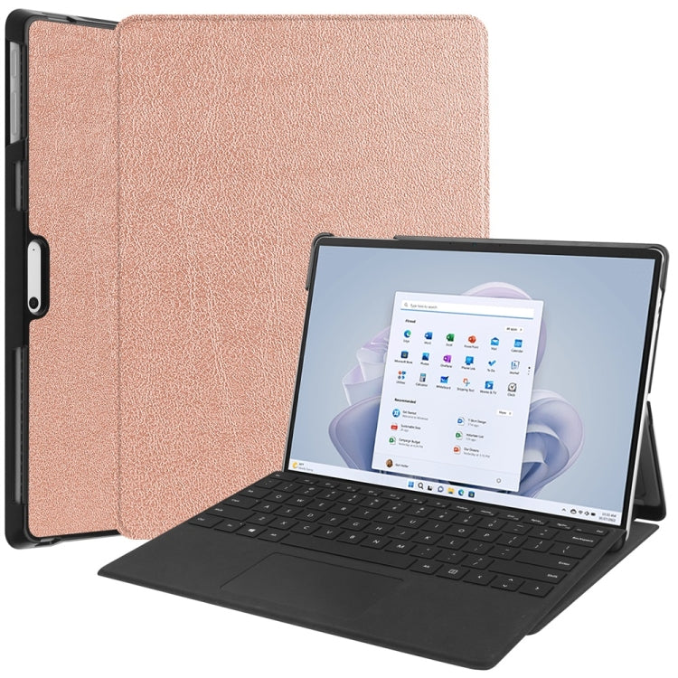 For Microsoft Surface Pro 9 JUNSUNMAY Custer Solid Color 3-Fold Stand Leather Tablet Case For Microsoft Surface Pro 9 JUNSUNMAY Custer Solid Color 3-Fold Stand Leather Tablet Case