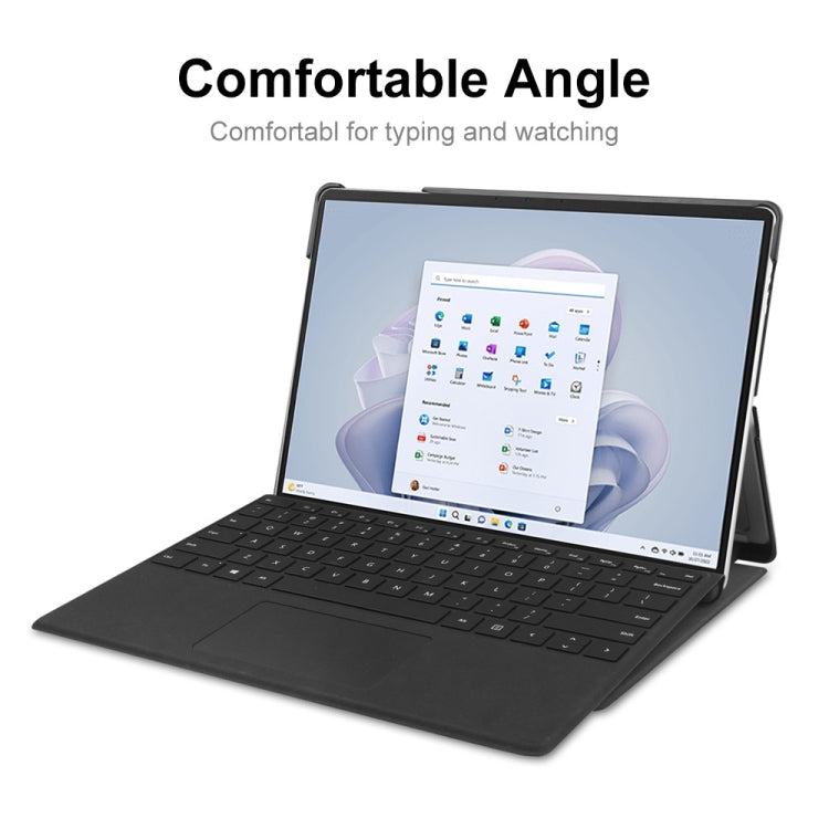 For Microsoft Surface Pro 9 JUNSUNMAY Custer Solid Color 3-Fold Stand Leather Tablet Case For Microsoft Surface Pro 9 JUNSUNMAY Custer Solid Color 3-Fold Stand Leather Tablet Case