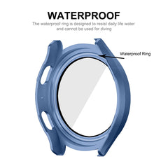 For Samsung Galaxy Watch4/5 40mm ENKAY Hat-Prince Waterproof Full Coverage PC Frame + 9H Tempered Glass Case