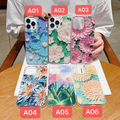 Gold Foil Oil Painting Epoxy TPU Phone Case, For iPhone 12 Pro Max, For iPhone 12 Pro, For iPhone 12, For iPhone 12 mini