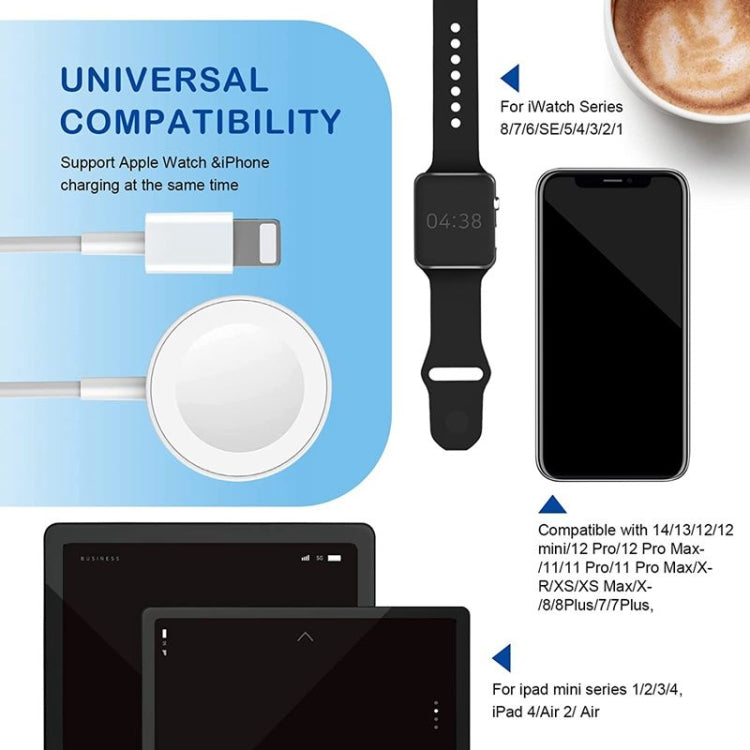 For Apple Watch Series & iPhone 2 in 1 USB Magnetic Charging Cable 1.2m, DS-XB015 For Apple Watch Series & iPhone 2 in 1 USB Magnetic Charging Cable 1.2m, DS-XB015