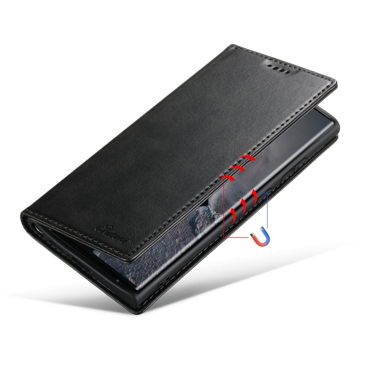 Suteni Calf Texture Horizontal Flip Leather Phone Case, For Samsung Galaxy S23 Ultra 5G, For Samsung Galaxy S23+ 5G, For Samsung Galaxy S23 5G Suteni Calf Texture Horizontal Flip Leather Phone Case, For Samsung Galaxy S23 Ultra 5G, For Samsung Galaxy S23+ 5G, For Samsung Galaxy S23 5G