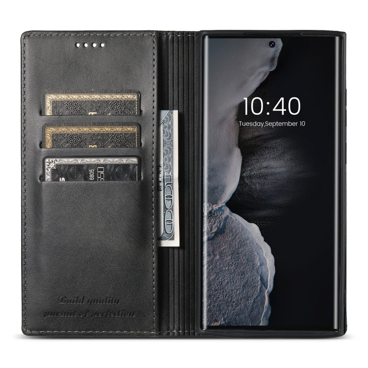 Suteni Calf Texture Horizontal Flip Leather Phone Case, For Samsung Galaxy S23 Ultra 5G, For Samsung Galaxy S23+ 5G, For Samsung Galaxy S23 5G Suteni Calf Texture Horizontal Flip Leather Phone Case, For Samsung Galaxy S23 Ultra 5G, For Samsung Galaxy S23+ 5G, For Samsung Galaxy S23 5G