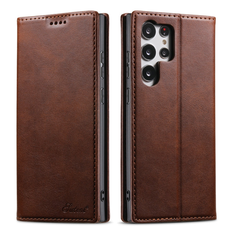 Suteni Calf Texture Horizontal Flip Leather Phone Case, For Samsung Galaxy S23 Ultra 5G, For Samsung Galaxy S23+ 5G, For Samsung Galaxy S23 5G Suteni Calf Texture Horizontal Flip Leather Phone Case, For Samsung Galaxy S23 Ultra 5G, For Samsung Galaxy S23+ 5G, For Samsung Galaxy S23 5G