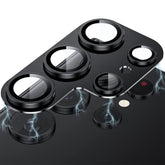 For Samsung Galaxy S23 Ultra 5G ENKAY Hat-Prince AR Anti-reflection Aluminium Alloy Tempered Glass Camera Lens Film