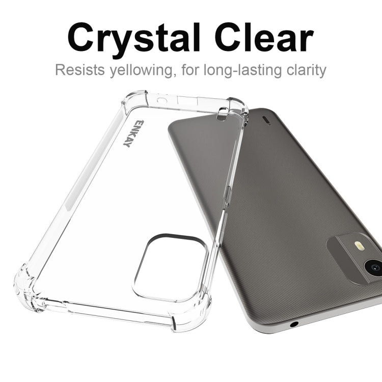 ENKAY Clear TPU Shockproof Anti-slip Phone Case, For Nokia C12 4G, For Nokia C300 4G, For Nokia G42 5G, For Nokia C22 4G, For Nokia C110 4G, For Nokia C32 4G, For Nokia XR21 5G ENKAY Clear TPU Shockproof Anti-slip Phone Case, For Nokia C12 4G, For Nokia C300 4G, For Nokia G42 5G, For Nokia C22 4G, For Nokia C110 4G, For Nokia C32 4G, For Nokia XR21 5G
