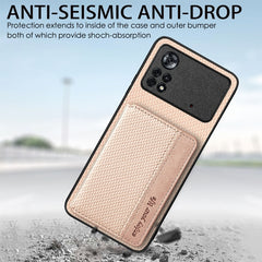 Carbon Fiber Magnetic Card Wallet Bag Phone Case