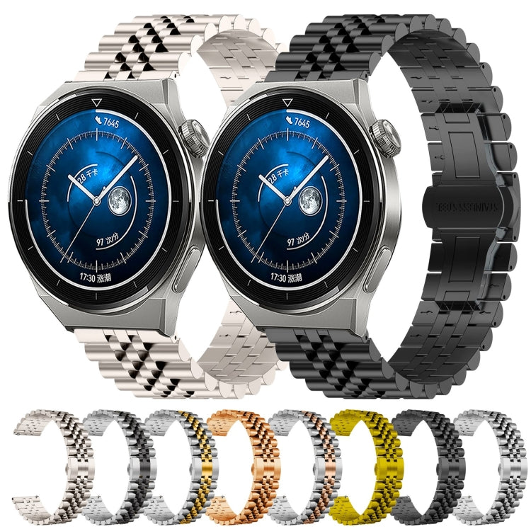 Five Bull Half Round Stainless Steel Watch Band + Strap Removal Tool, For Huawei Watch GT3 Pro 46mm, For Huawei Watch GT Runner, For Huawei Watch GT3 46mm Five Bull Half Round Stainless Steel Watch Band + Strap Removal Tool, For Huawei Watch GT3 Pro 46mm, For Huawei Watch GT Runner, For Huawei Watch GT3 46mm