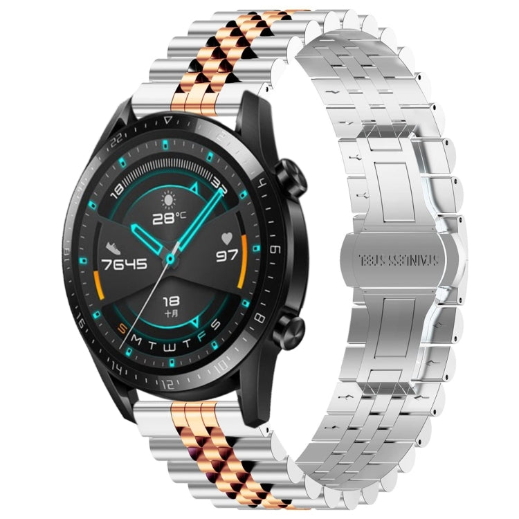 Five Bull Half Round Stainless Steel Watch Band + Strap Removal Tool, For Huawei Watch 3 / 3 Pro, For Huawei Watch GT2 Pro / GT 2e, For Huawei Watch GT 42mm/46mm / GT2 46mm Five Bull Half Round Stainless Steel Watch Band + Strap Removal Tool, For Huawei Watch 3 / 3 Pro, For Huawei Watch GT2 Pro / GT 2e, For Huawei Watch GT 42mm/46mm / GT2 46mm