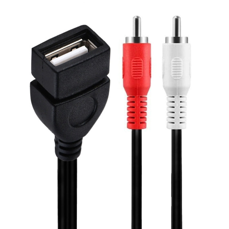 JUNSUNMAY USB 2.0 Female to 2 x RCA Male Video Audio Splitter Adapter Cable, 0.2m USB F to 2 RCA, 1.5m USB F to 2 RCA JUNSUNMAY USB 2.0 Female to 2 x RCA Male Video Audio Splitter Adapter Cable, 0.2m USB F to 2 RCA, 1.5m USB F to 2 RCA