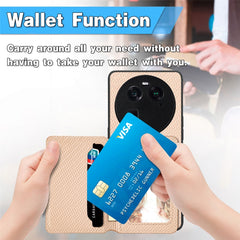 Carbon Fiber Magnetic Card Bag Phone Case