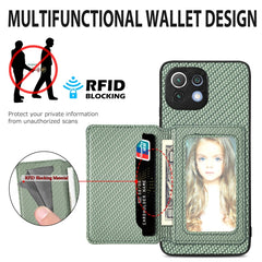 Carbon Fiber Magnetic Card Bag Phone Case