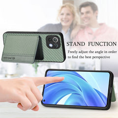 Carbon Fiber Magnetic Card Bag Phone Case