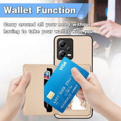 Carbon Fiber Magnetic Card Bag Phone Case