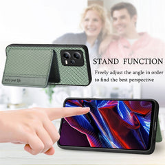 Carbon Fiber Magnetic Card Bag Phone Case