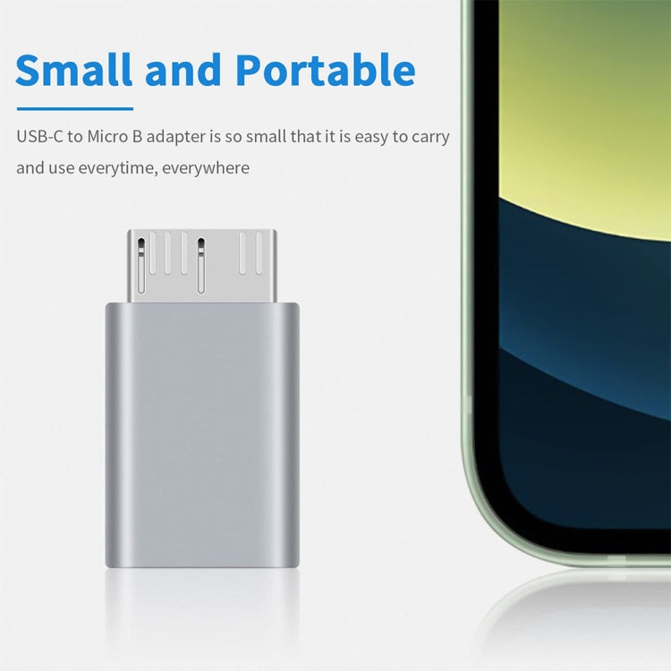 JUNSUNMAY USB-C / Type-C Female to Male USB 3.0 Micro B Adapter Converter, 1 PCS, 2 PCS JUNSUNMAY USB-C / Type-C Female to Male USB 3.0 Micro B Adapter Converter, 1 PCS, 2 PCS