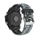 26mm Camouflage Printed Silicone Watch Band