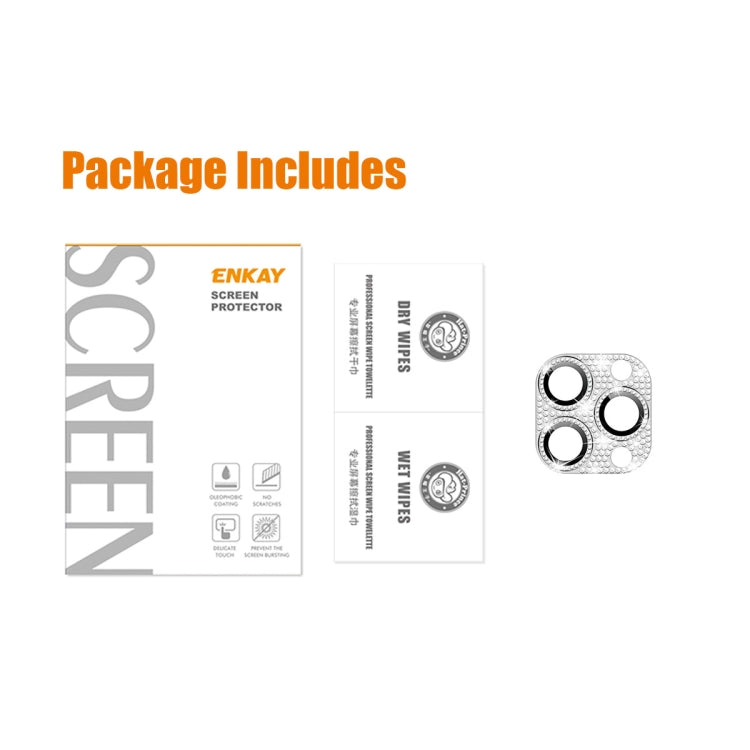 For iPhone 12 Pro Max ENKAY Hat-Prince Blink Diamond Camera Lens Aluminium Alloy Tempered Glass Film, For iPhone 12 Pro Max For iPhone 12 Pro Max ENKAY Hat-Prince Blink Diamond Camera Lens Aluminium Alloy Tempered Glass Film, For iPhone 12 Pro Max