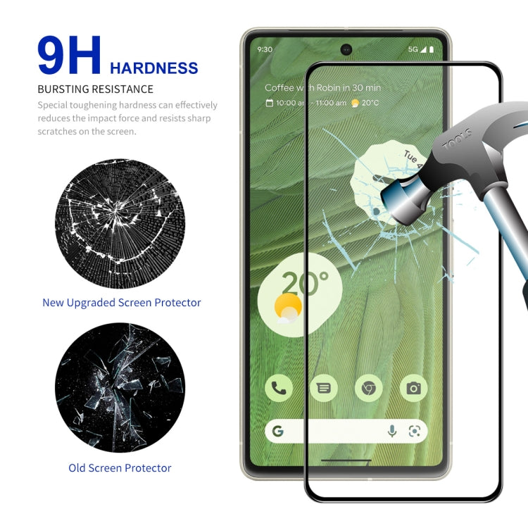 For Google Pixel 7A ENKAY Full Glue High Aluminum-silicon Tempered Glass  Film, 1pc, 2pcs, 5pcs, 10pcs For Google Pixel 7A ENKAY Full Glue High Aluminum-silicon Tempered Glass  Film, 1pc, 2pcs, 5pcs, 10pcs