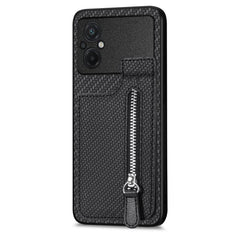 Carbon Fiber Vertical Flip Zipper Phone Case
