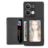 Carbon Fiber Magnetic Card Bag Phone Case