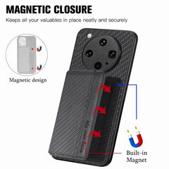 Carbon Fiber Magnetic Card Bag Phone Case