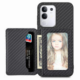 Carbon Fiber Magnetic Card Bag Phone Case