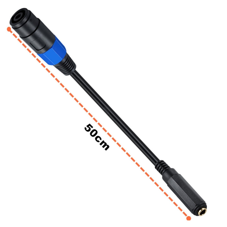 JUNSUNMAY Speakon Female to 6.35mm Female Audio Speaker Adapter Cable, Length: 50cm JUNSUNMAY Speakon Female to 6.35mm Female Audio Speaker Adapter Cable, Length: 50cm