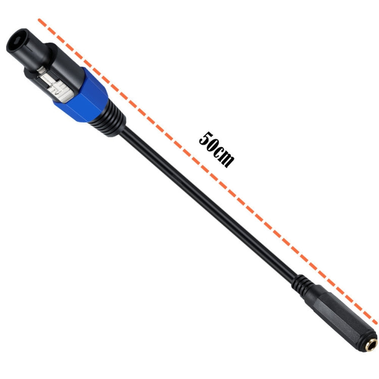 JUNSUNMAY Speakon Male to 6.35mm Female Audio Speaker Adapter Cable with Snap Lock, Length: 50cm JUNSUNMAY Speakon Male to 6.35mm Female Audio Speaker Adapter Cable with Snap Lock, Length: 50cm